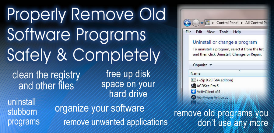 Remove Software Programs Safely & Completely Video Tutorials by Bart Smith